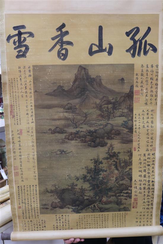 Eight Chinese scroll pictures